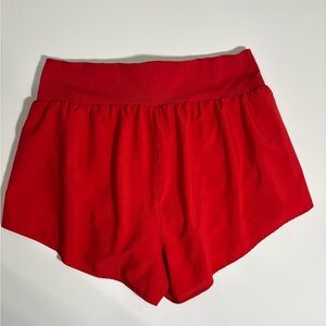 Fabletics Red Women's Athletic Shorts